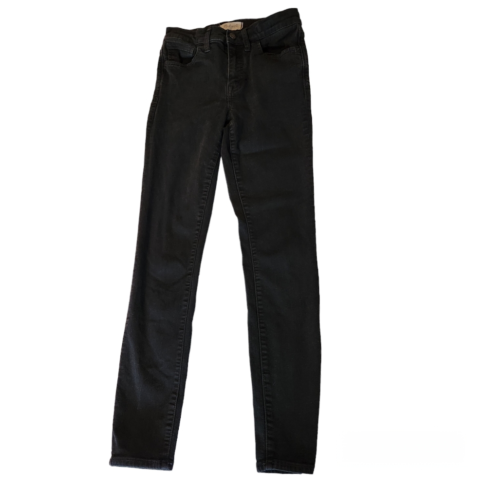 Madewell Roadtripper Black Mid-rise Skinny Jeans, ankle length size 27 - Picture 3 of 13